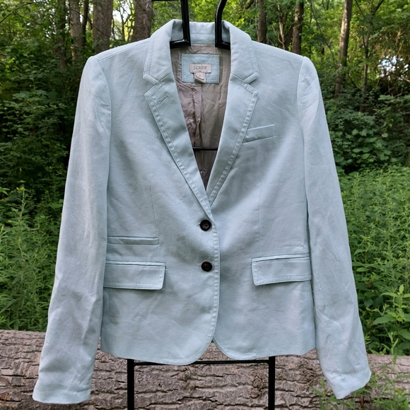 100% Linen Schoolboy Blazer by J. Crew - Picture 1 of 4